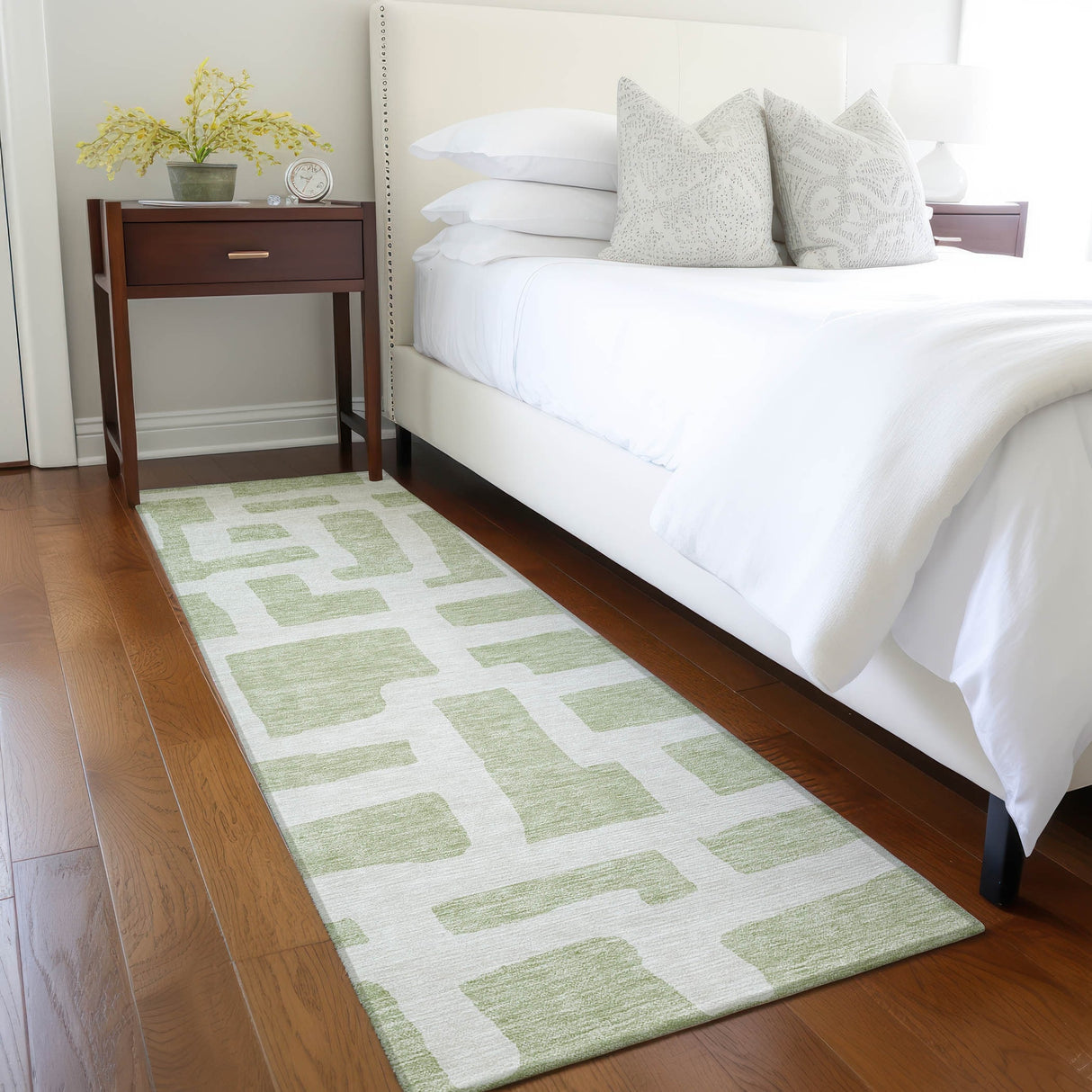 Machine Washable Indoor/ Outdoor Chantille Contemporary Geo Rug