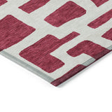 Machine Washable Indoor/ Outdoor Chantille Contemporary Geo Rug