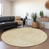 Machine Washable Indoor/ Outdoor Chantille Contemporary Geo Rug