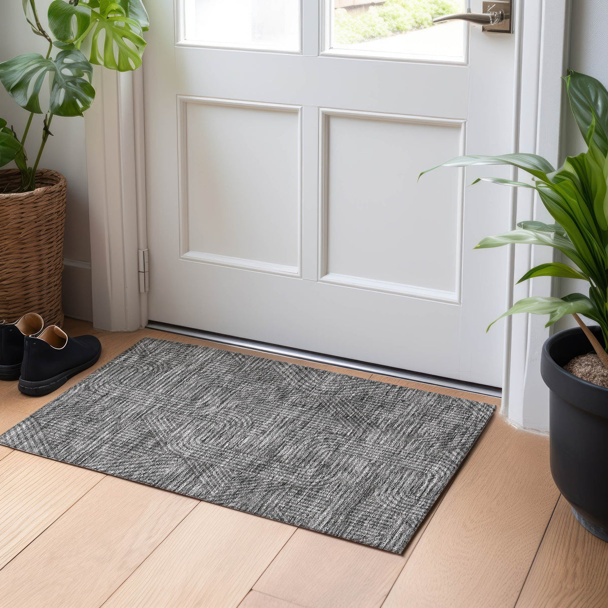 Machine Washable Indoor/ Outdoor Chantille Contemporary Geo Rug