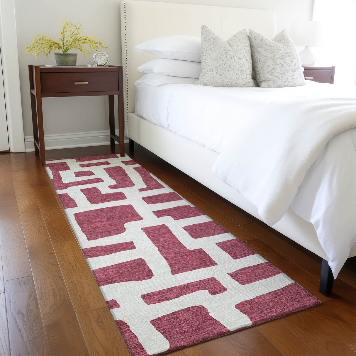 Machine Washable Indoor/ Outdoor Chantille Contemporary Geo Rug