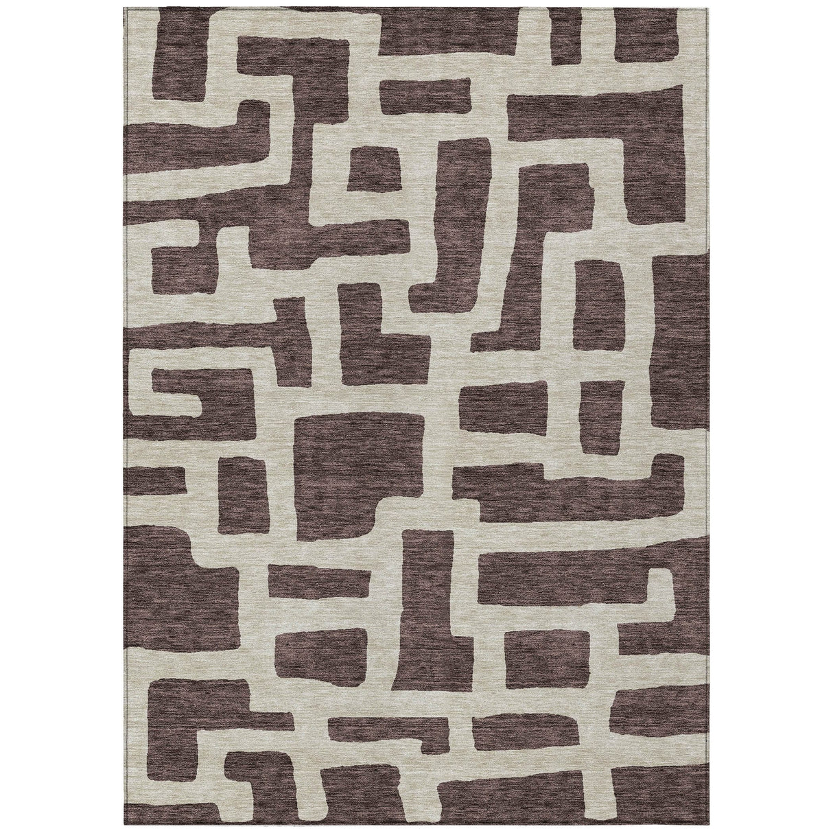 Machine Washable Indoor/ Outdoor Chantille Contemporary Geo Rug