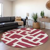 Machine Washable Indoor/ Outdoor Chantille Contemporary Geo Rug