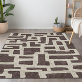 Machine Washable Indoor/ Outdoor Chantille Contemporary Geo Rug