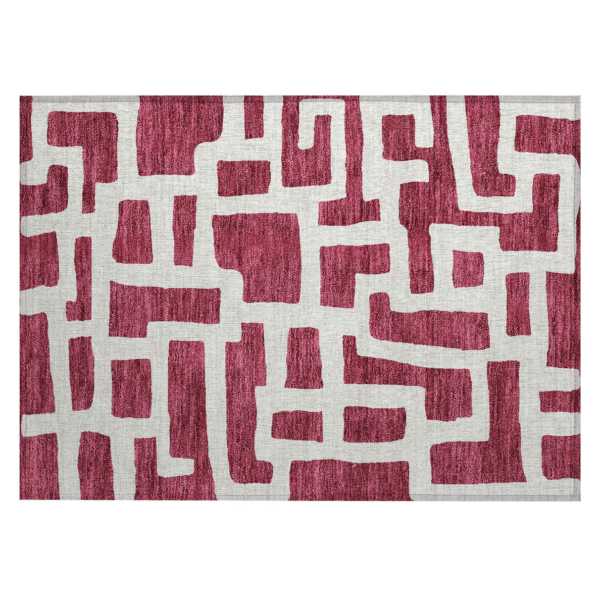 Machine Washable Indoor/ Outdoor Chantille Contemporary Geo Rug