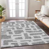 Machine Washable Indoor/ Outdoor Chantille Contemporary Geo Rug