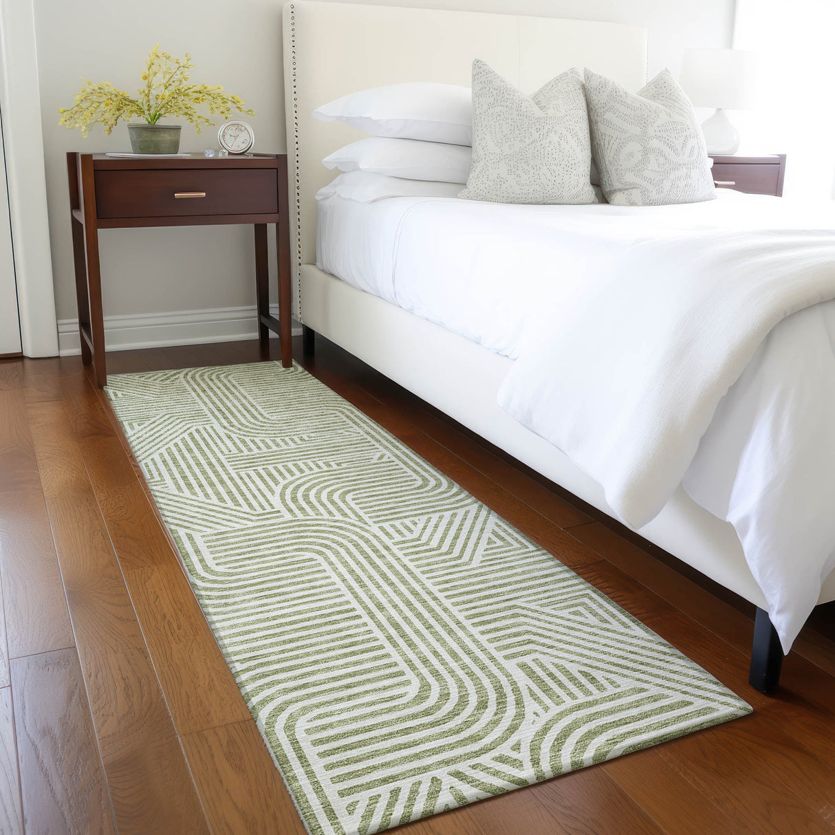 Machine Washable Indoor/ Outdoor Chantille Contemporary Geo Rug