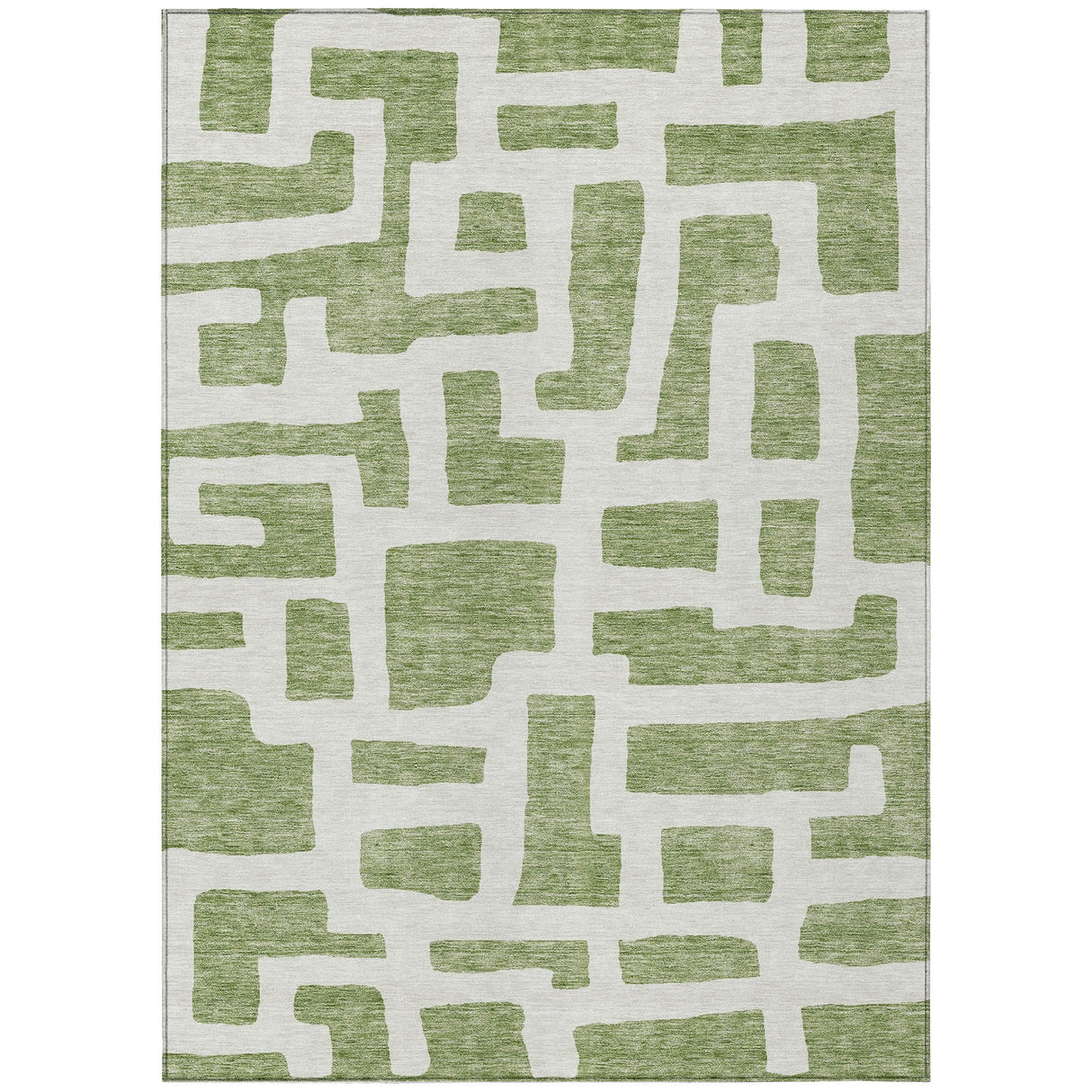 Machine Washable Indoor/ Outdoor Chantille Contemporary Geo Rug