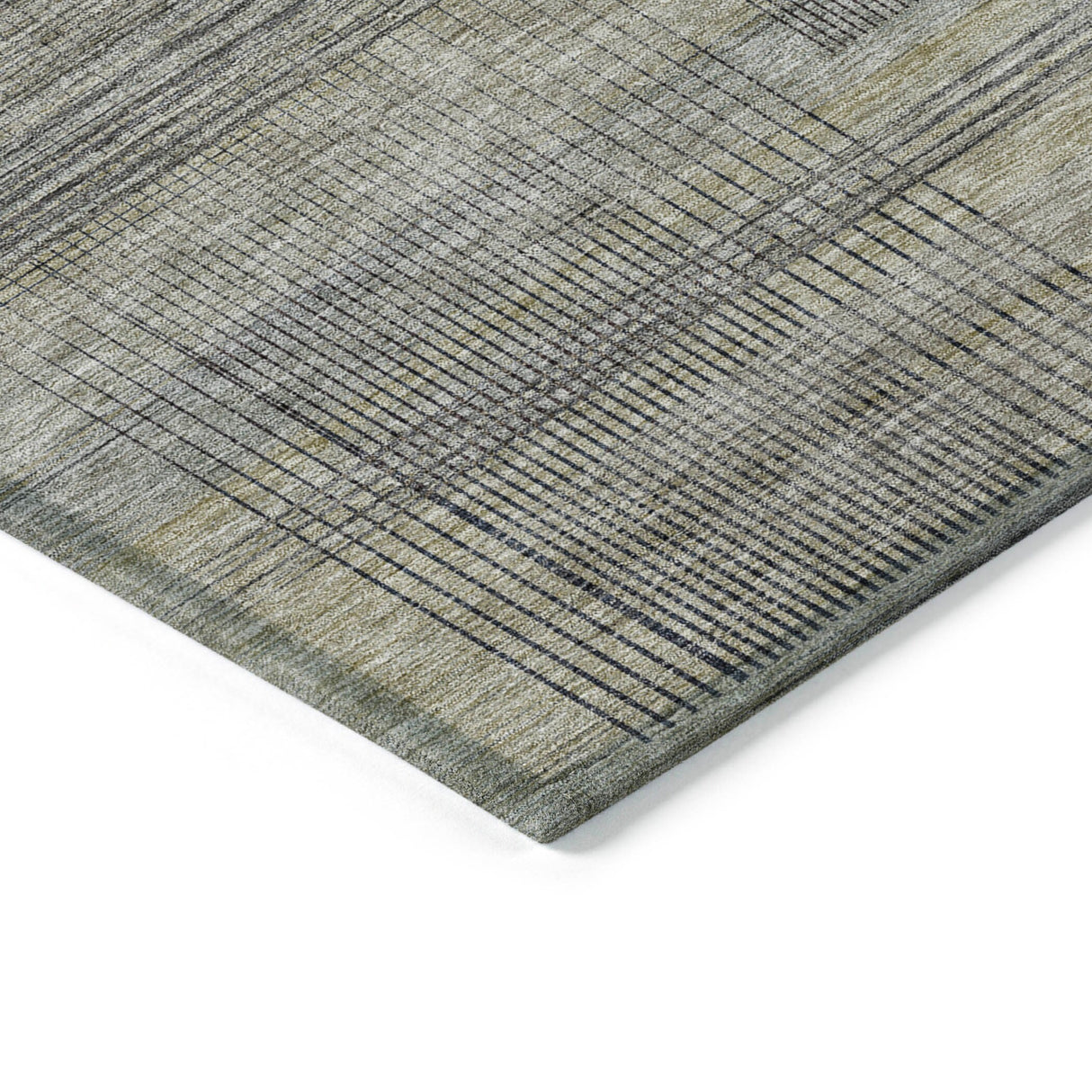 Machine Washable Indoor/ Outdoor Chantille Contemporary Imprints Rug