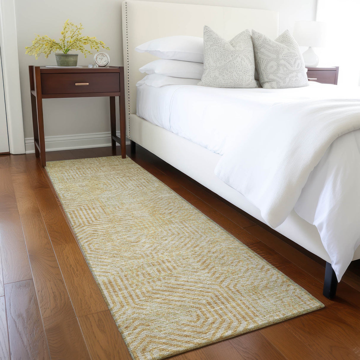 Machine Washable Indoor/ Outdoor Chantille Contemporary Maze Rug