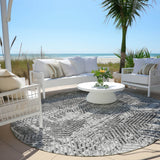 Machine Washable Indoor/ Outdoor Chantille Contemporary Maze Rug