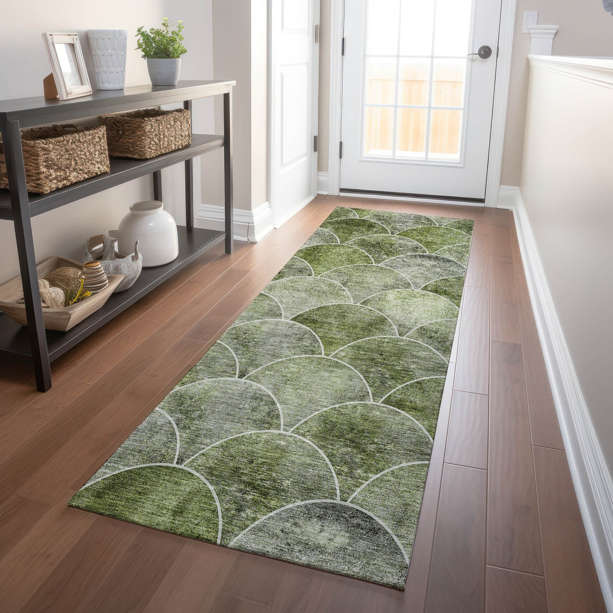 Machine Washable Indoor/ Outdoor Chantille Contemporary Rug