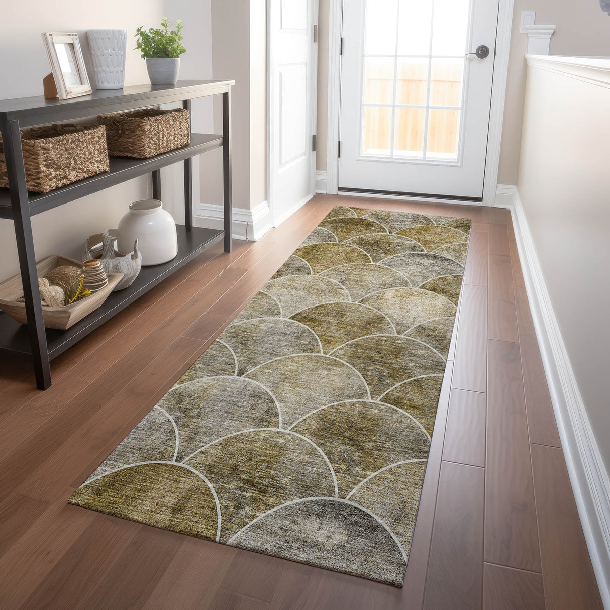 Machine Washable Indoor/ Outdoor Chantille Contemporary Rug