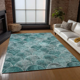 Machine Washable Indoor/ Outdoor Chantille Contemporary Rug