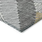 Machine Washable Indoor/ Outdoor Chantille Contemporary Squiggles Rug