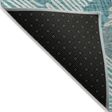 Machine Washable Indoor/ Outdoor Chantille Contemporary Squiggles Rug