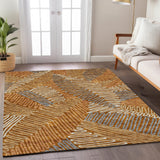 Machine Washable Indoor/ Outdoor Chantille Contemporary Squiggles Rug
