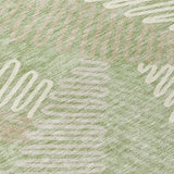 Machine Washable Indoor/ Outdoor Chantille Contemporary Squiggles Rug