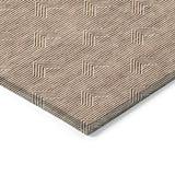 Machine Washable Indoor/ Outdoor Chantille Contemporary Stripe Rug