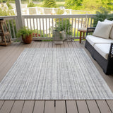 Machine Washable Indoor/ Outdoor Chantille Contemporary Stripes Rug