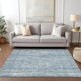 Machine Washable Indoor/ Outdoor Chantille Contemporary Stripes Rug