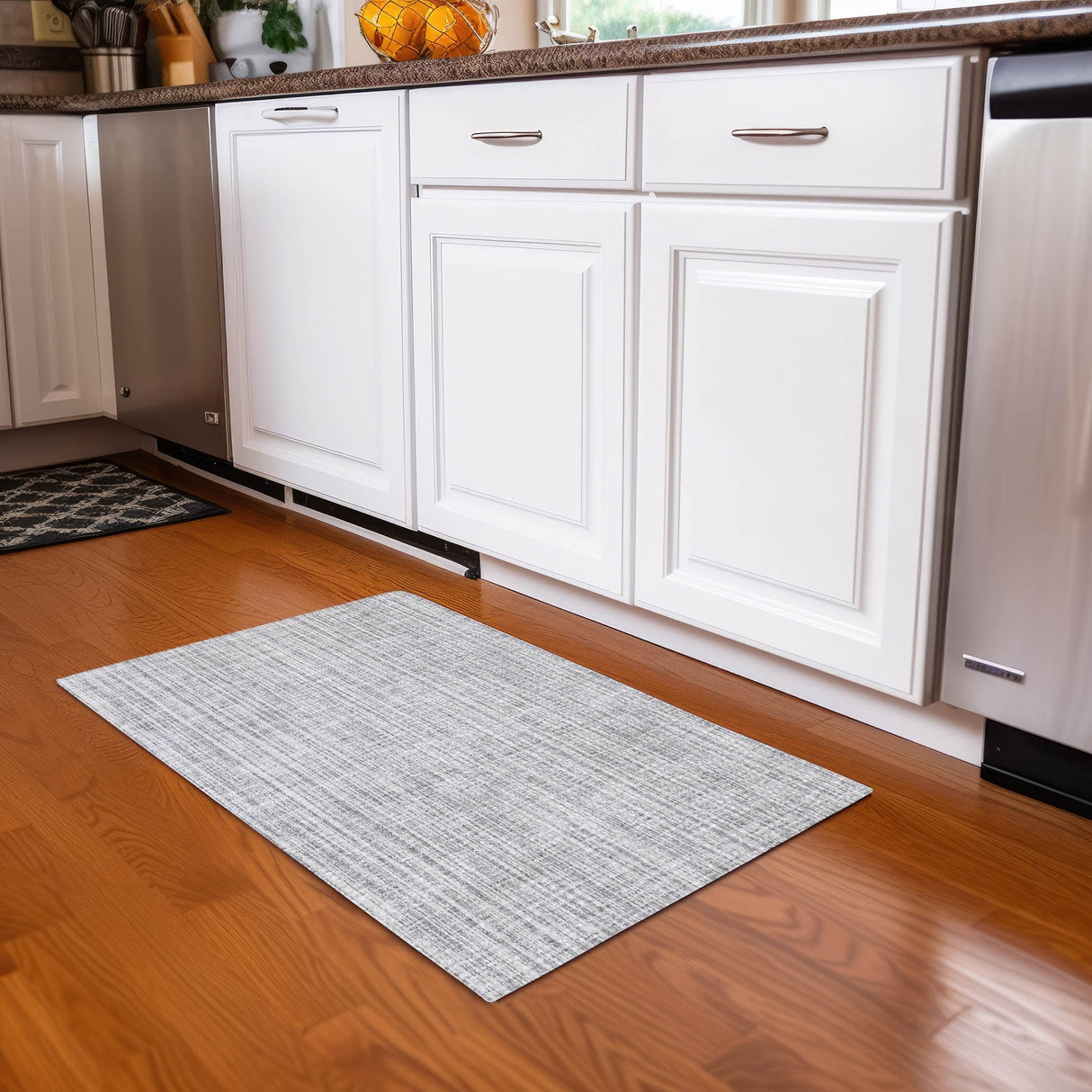 Machine Washable Indoor/ Outdoor Chantille Contemporary Stripes Rug