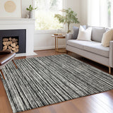 Machine Washable Indoor/ Outdoor Chantille Contemporary Stripes Rug