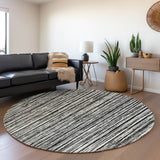 Machine Washable Indoor/ Outdoor Chantille Contemporary Stripes Rug