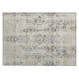 Machine Washable Indoor/ Outdoor Chantille Distressed Traditional Rug