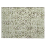 Machine Washable Indoor/ Outdoor Chantille Distressed Traditional Rug