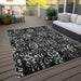 Machine Washable Indoor/ Outdoor Chantille Distressed Traditional Rug