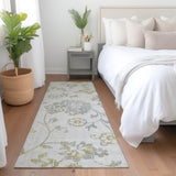 Machine Washable Indoor/ Outdoor Chantille Farmhouse Floral Rug