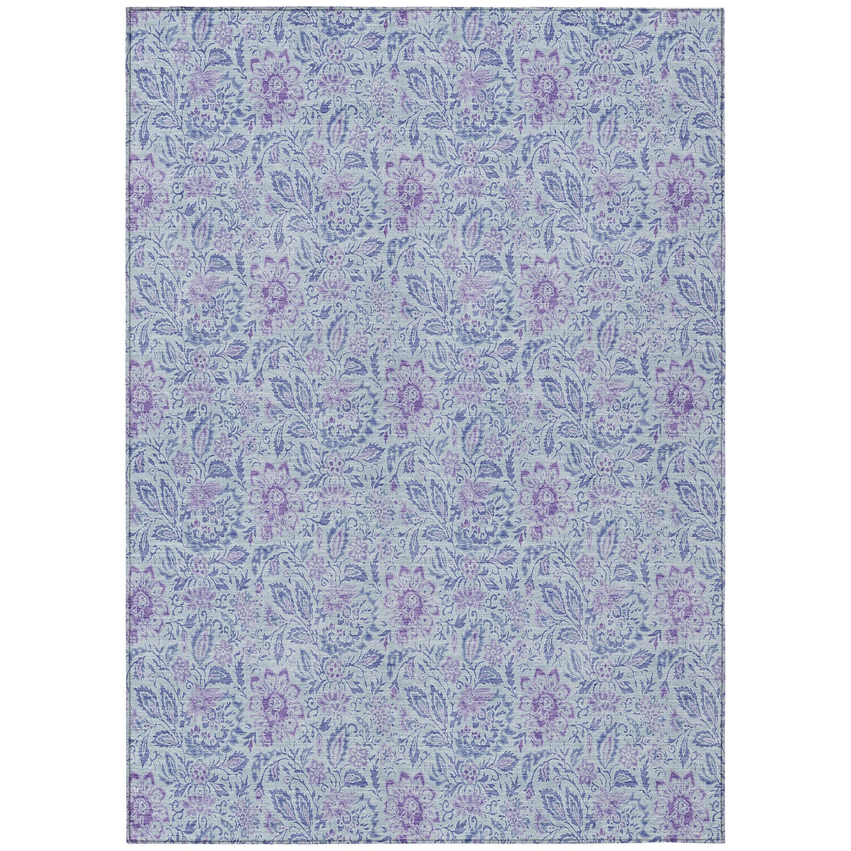 Machine Washable Indoor/ Outdoor Chantille Farmhouse Floral Rug