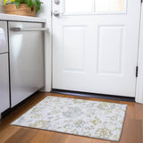 Machine Washable Indoor/ Outdoor Chantille Farmhouse Floral Rug