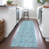 Machine Washable Indoor/ Outdoor Chantille Floral Farmhouse Rug