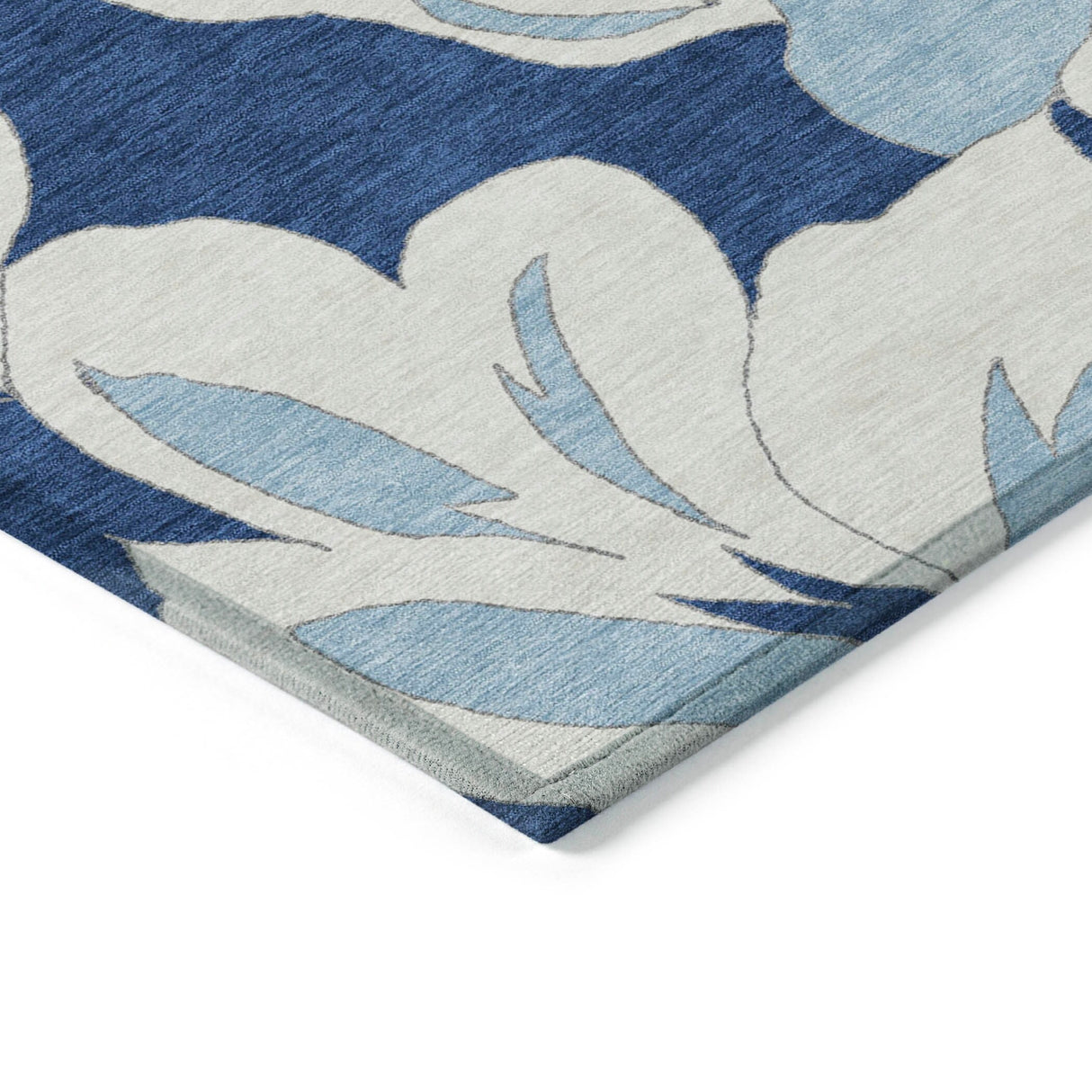 Machine Washable Indoor/ Outdoor Chantille Floral Rug