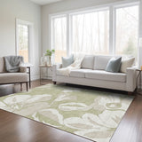 Machine Washable Indoor/ Outdoor Chantille Floral Rug