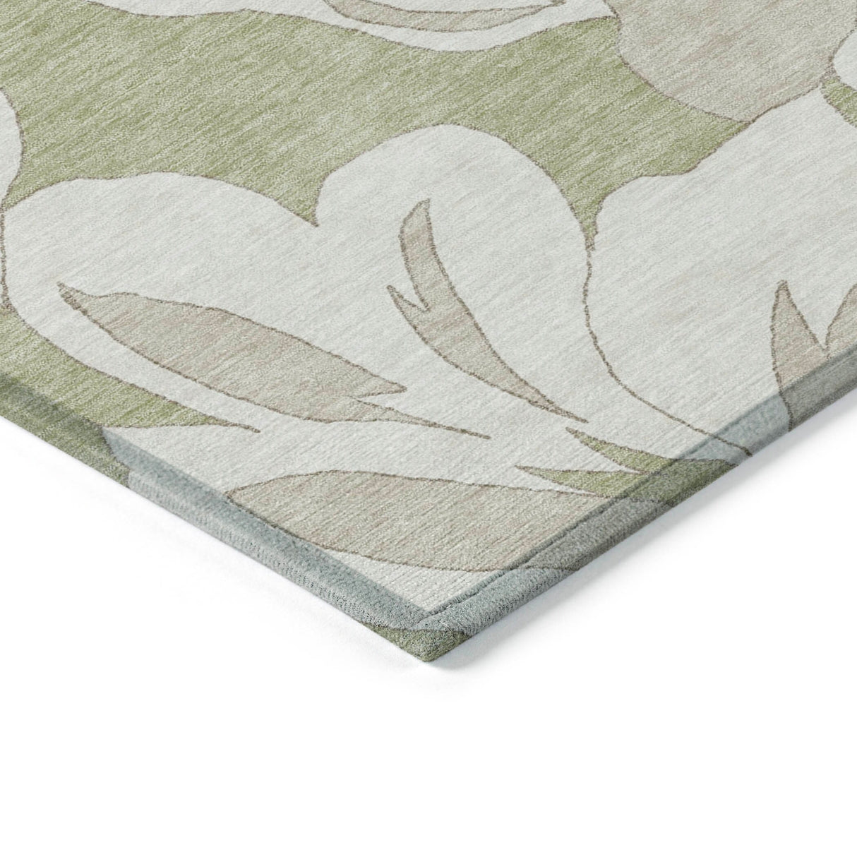 Machine Washable Indoor/ Outdoor Chantille Floral Rug
