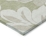 Machine Washable Indoor/ Outdoor Chantille Floral Rug