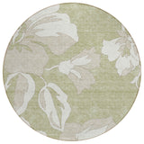 Machine Washable Indoor/ Outdoor Chantille Floral Rug