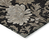 Machine Washable Indoor/ Outdoor Chantille Floral Rug