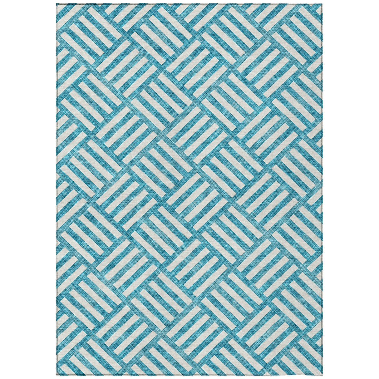 Machine Washable Indoor/ Outdoor Chantille Geo Contemporary Rug