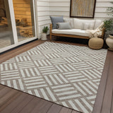 Machine Washable Indoor/ Outdoor Chantille Geo Contemporary Rug