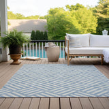 Machine Washable Indoor/ Outdoor Chantille Geo Contemporary Rug