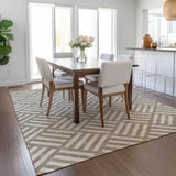 Machine Washable Indoor/ Outdoor Chantille Geo Contemporary Rug