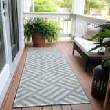 Machine Washable Indoor/ Outdoor Chantille Geo Contemporary Rug