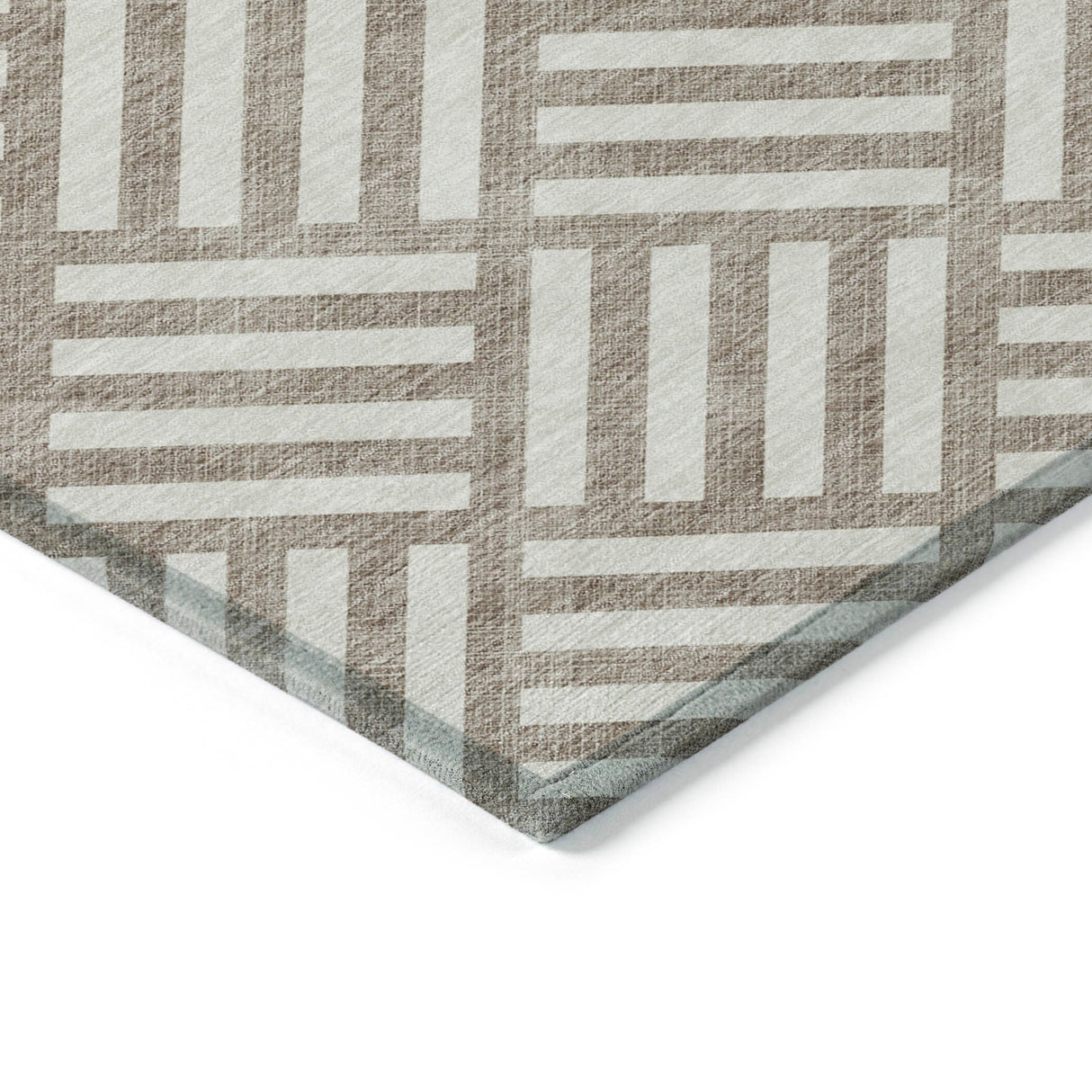 Machine Washable Indoor/ Outdoor Chantille Geo Contemporary Rug