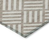 Machine Washable Indoor/ Outdoor Chantille Geo Contemporary Rug