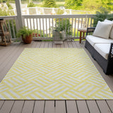 Machine Washable Indoor/ Outdoor Chantille Geo Contemporary Rug