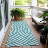 Machine Washable Indoor/ Outdoor Chantille Geo Contemporary Rug